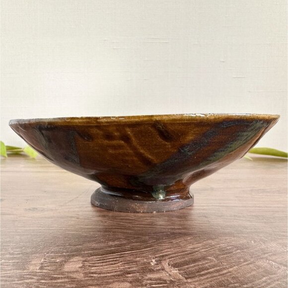 Handmade Pottery Bowl Signed Savage 2015 with Rich Earthy Glaze - Picture 2 of 9